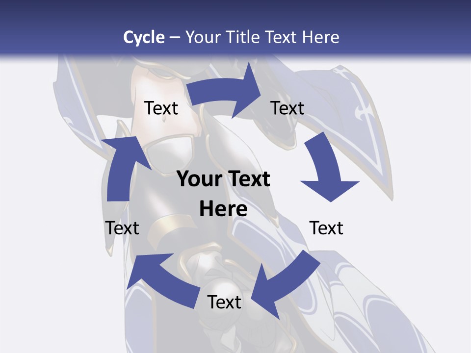 A Woman In Armor With A Sword Powerpoint Template PowerPoint Template