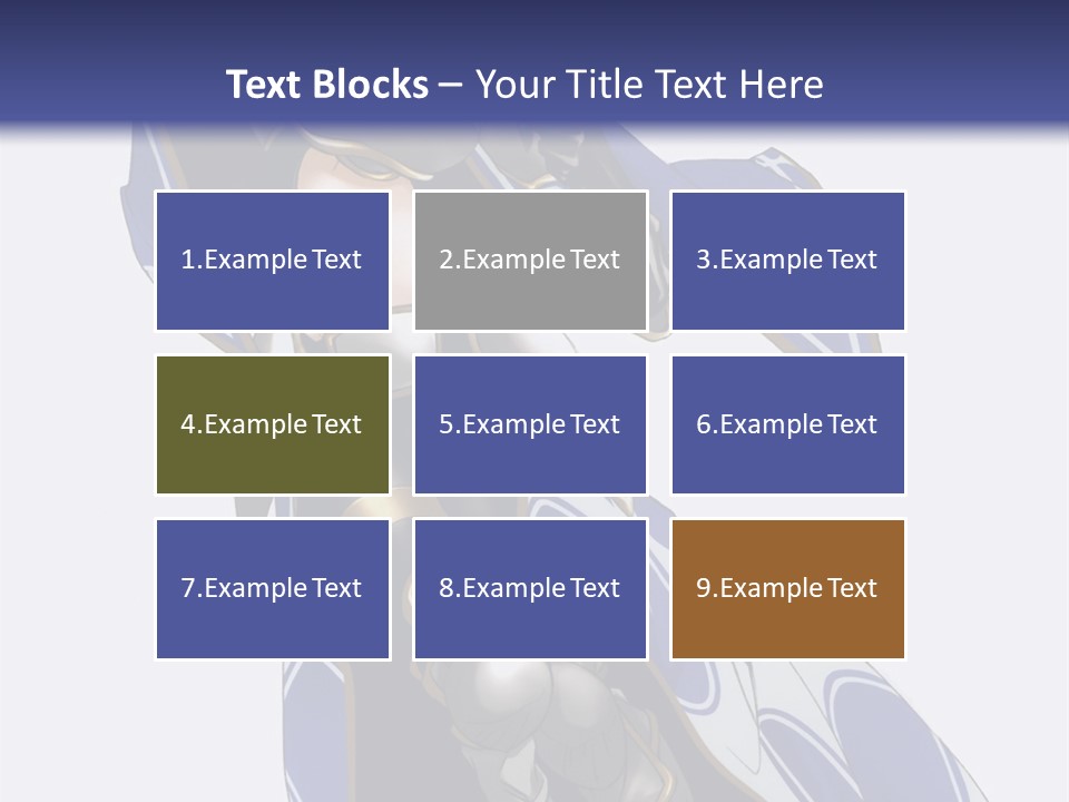 A Woman In Armor With A Sword Powerpoint Template PowerPoint Template