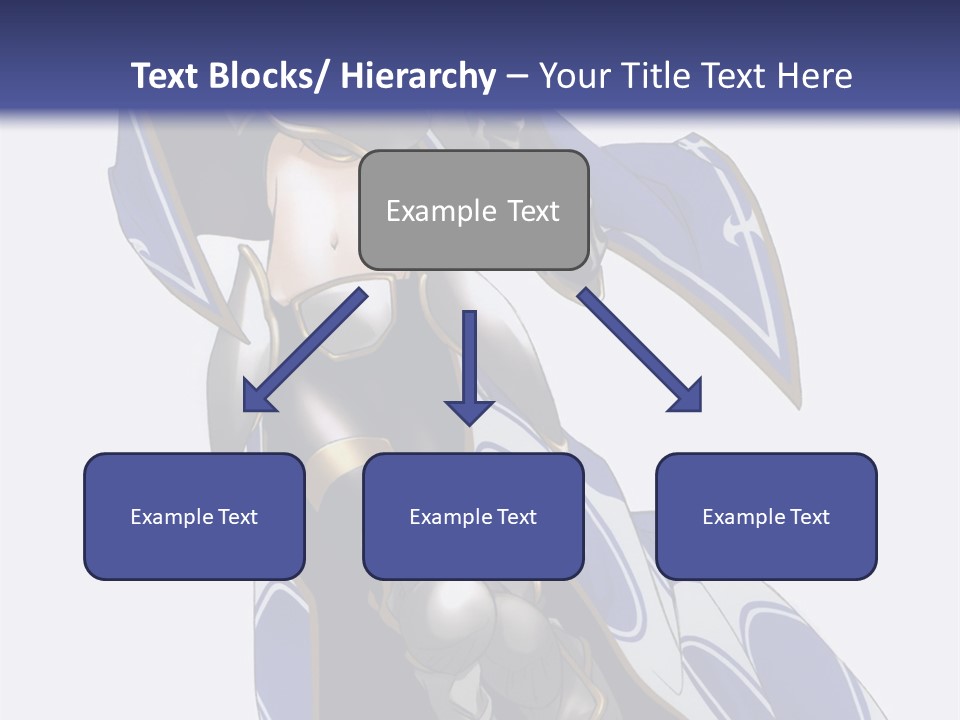 A Woman In Armor With A Sword Powerpoint Template PowerPoint Template