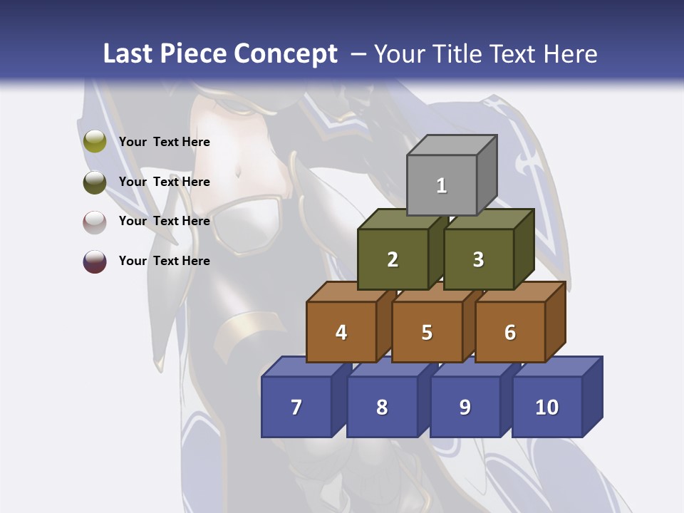 A Woman In Armor With A Sword Powerpoint Template PowerPoint Template