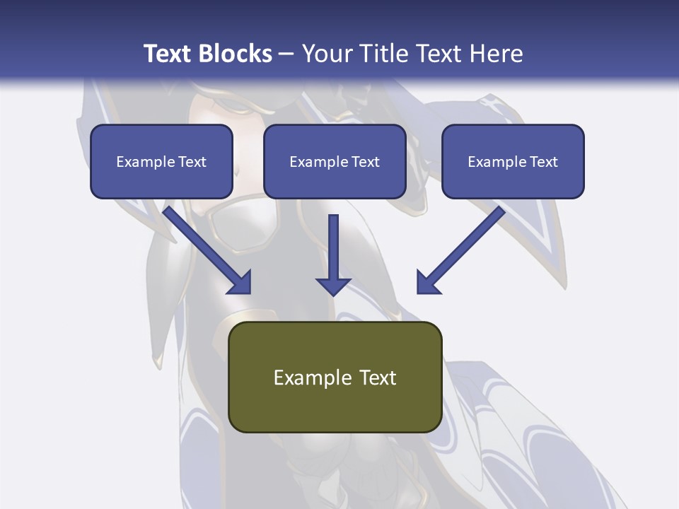 A Woman In Armor With A Sword Powerpoint Template PowerPoint Template