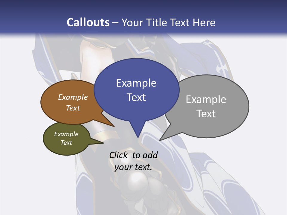 A Woman In Armor With A Sword Powerpoint Template PowerPoint Template