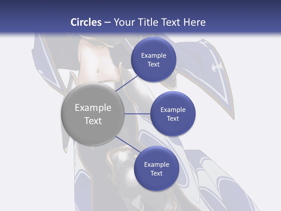 A Woman In Armor With A Sword Powerpoint Template PowerPoint Template
