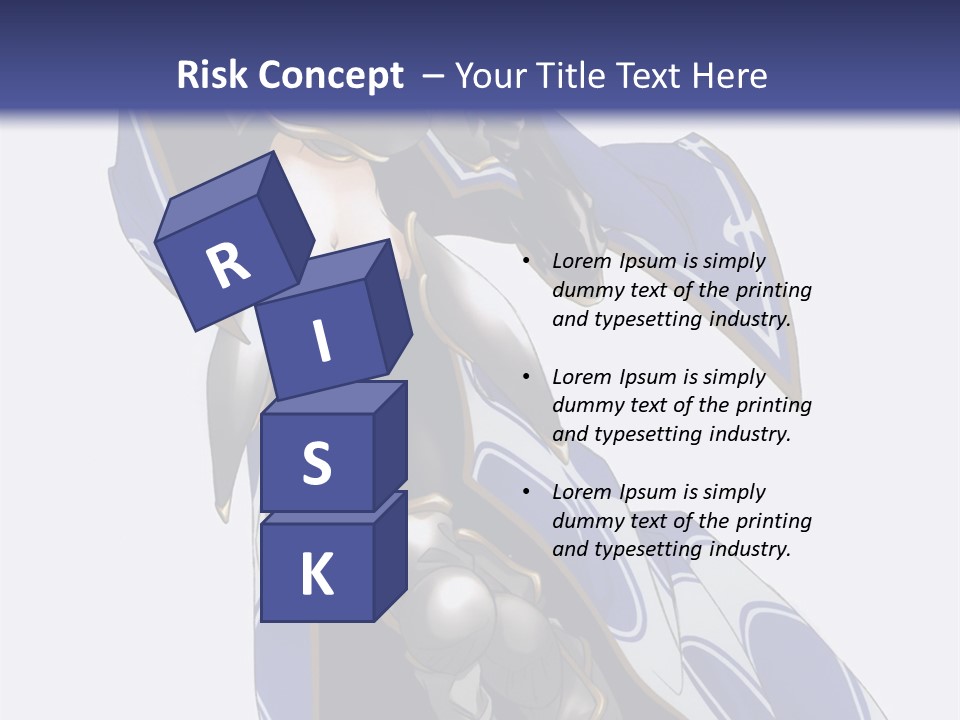 A Woman In Armor With A Sword Powerpoint Template PowerPoint Template