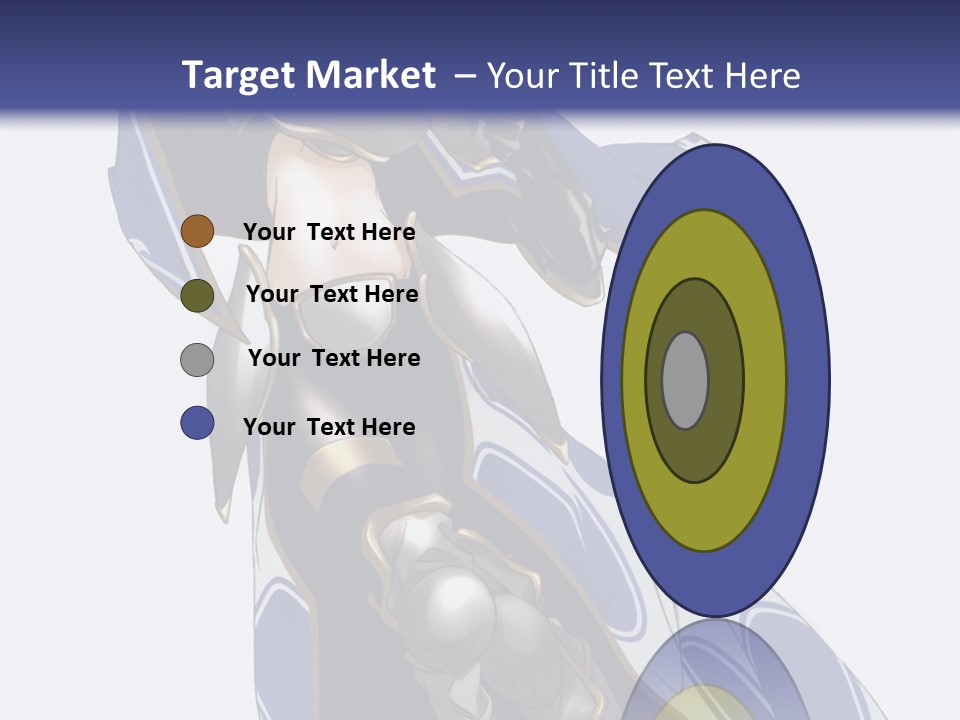 A Woman In Armor With A Sword Powerpoint Template PowerPoint Template