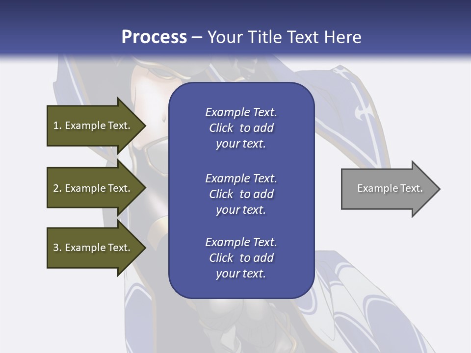 A Woman In Armor With A Sword Powerpoint Template PowerPoint Template