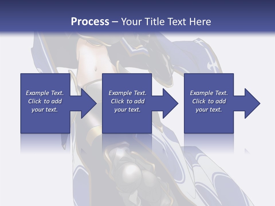 A Woman In Armor With A Sword Powerpoint Template PowerPoint Template