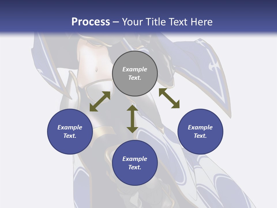 A Woman In Armor With A Sword Powerpoint Template PowerPoint Template