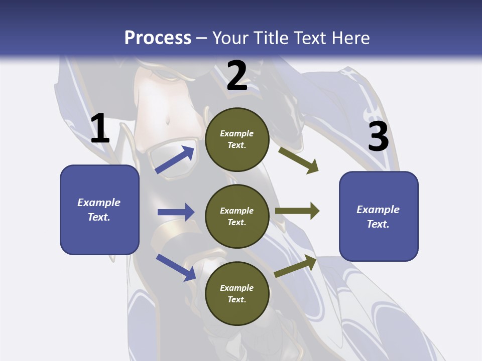 A Woman In Armor With A Sword Powerpoint Template PowerPoint Template