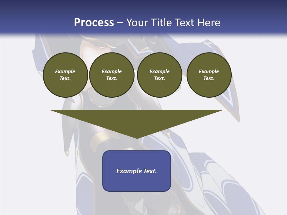 A Woman In Armor With A Sword Powerpoint Template PowerPoint Template