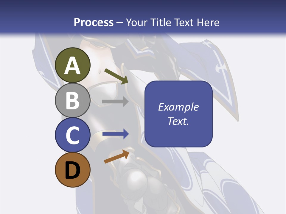 A Woman In Armor With A Sword Powerpoint Template PowerPoint Template