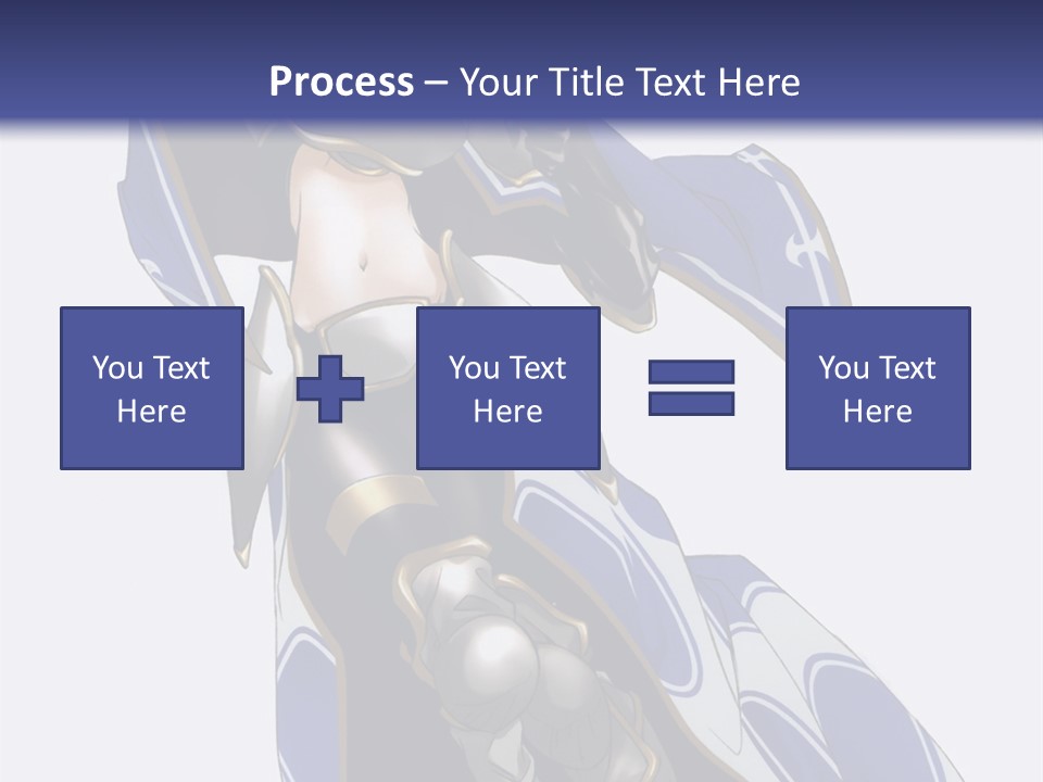 A Woman In Armor With A Sword Powerpoint Template PowerPoint Template