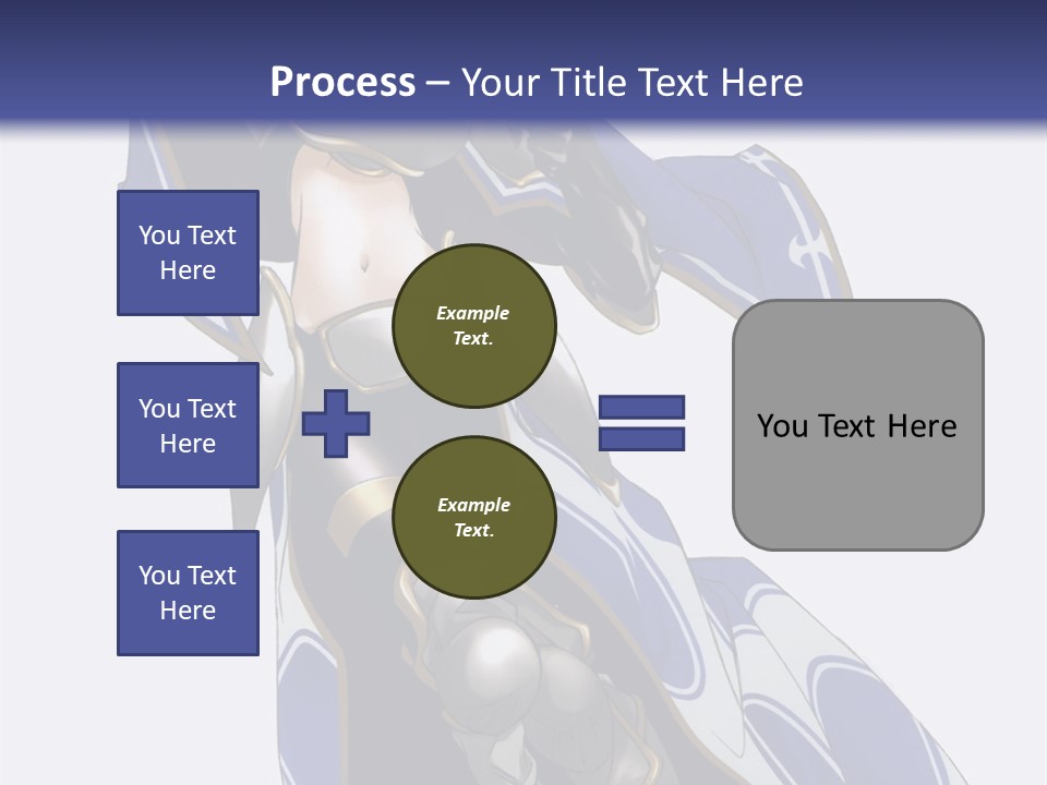A Woman In Armor With A Sword Powerpoint Template PowerPoint Template