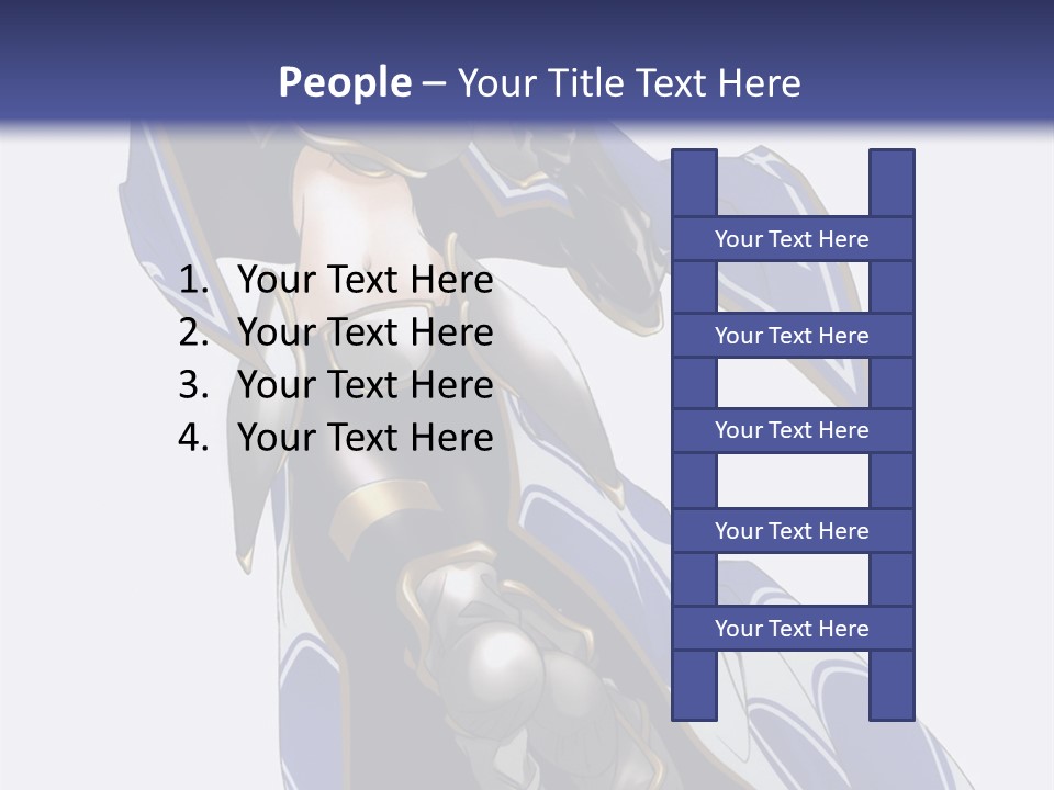 A Woman In Armor With A Sword Powerpoint Template PowerPoint Template