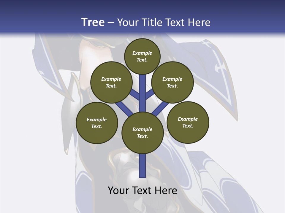 A Woman In Armor With A Sword Powerpoint Template PowerPoint Template