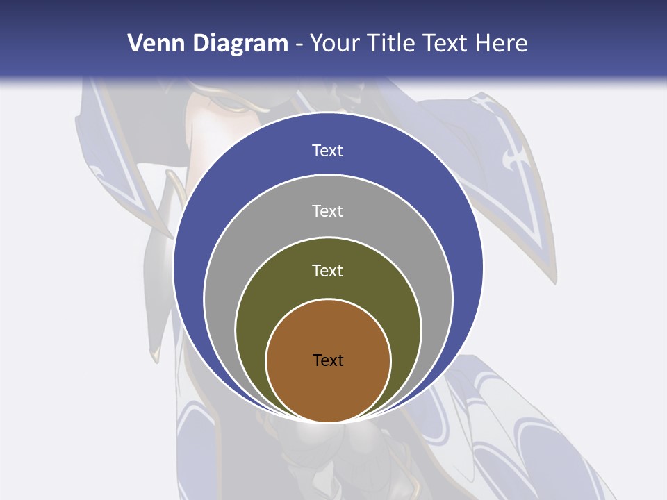 A Woman In Armor With A Sword Powerpoint Template PowerPoint Template