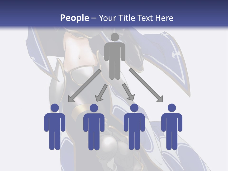 A Woman In Armor With A Sword Powerpoint Template PowerPoint Template