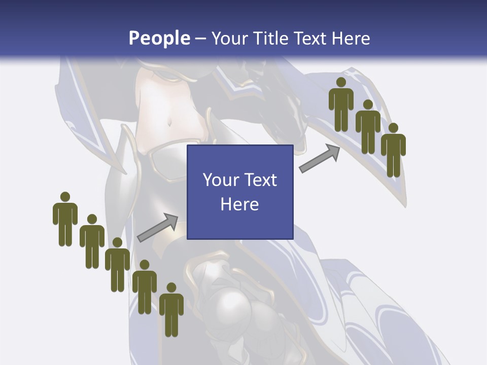 A Woman In Armor With A Sword Powerpoint Template PowerPoint Template