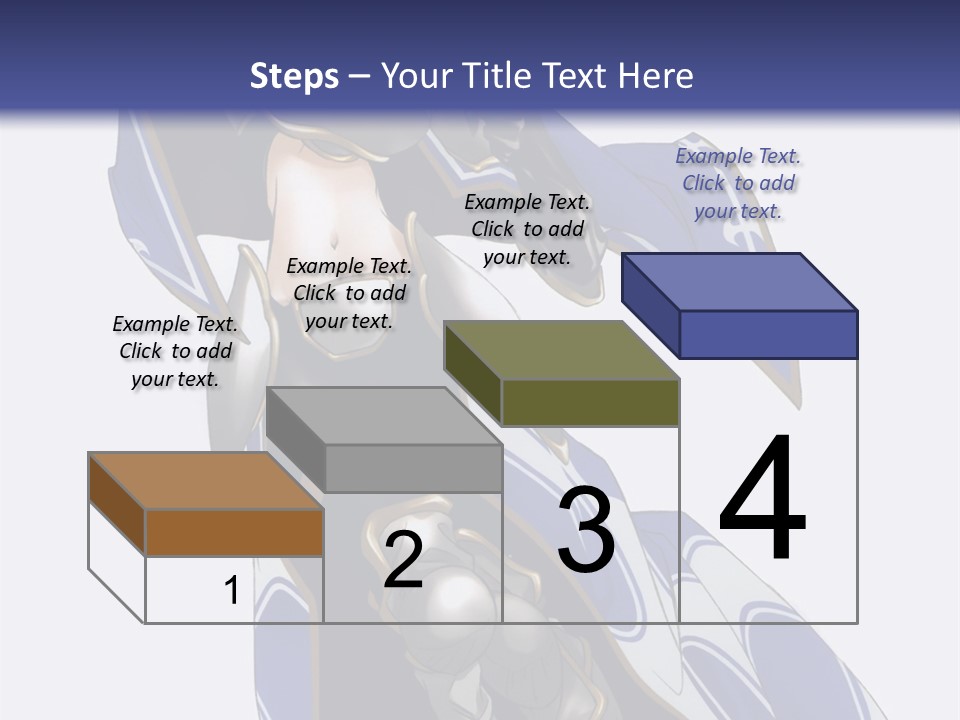 A Woman In Armor With A Sword Powerpoint Template PowerPoint Template