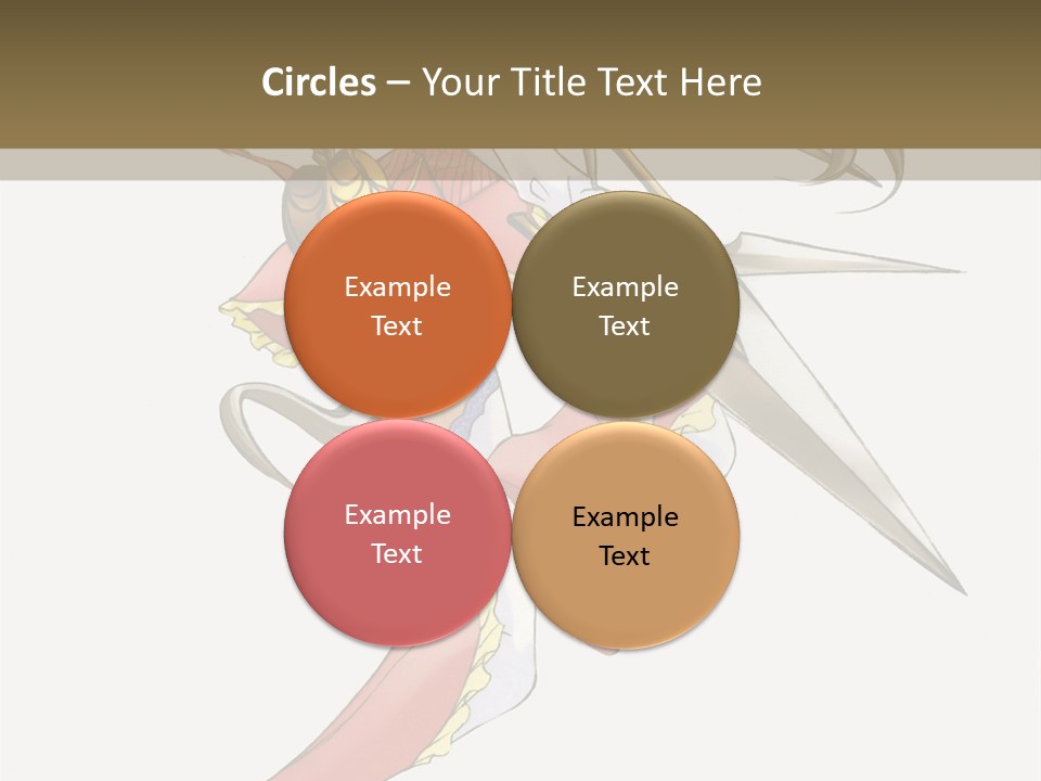 A Woman With A Pair Of Scissors In Her Hand PowerPoint Template