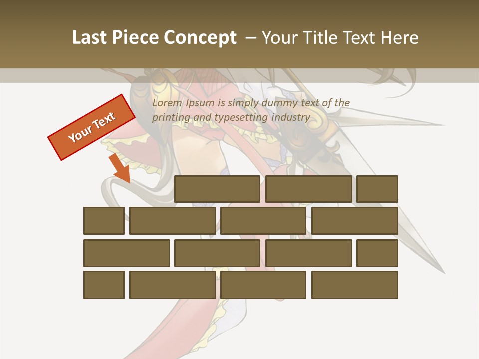 A Woman With A Pair Of Scissors In Her Hand PowerPoint Template