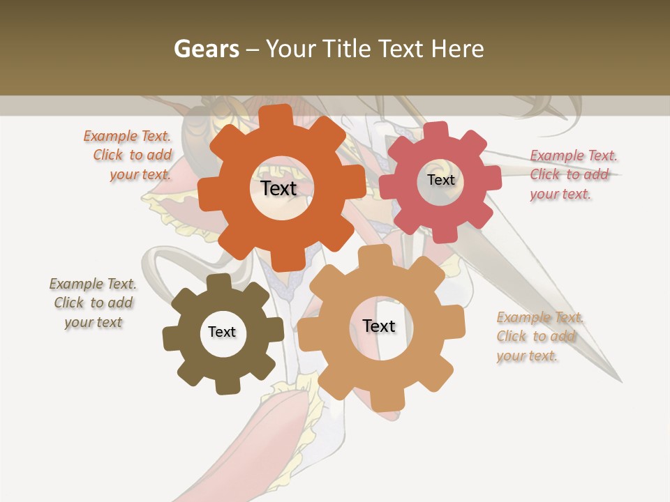 A Woman With A Pair Of Scissors In Her Hand PowerPoint Template