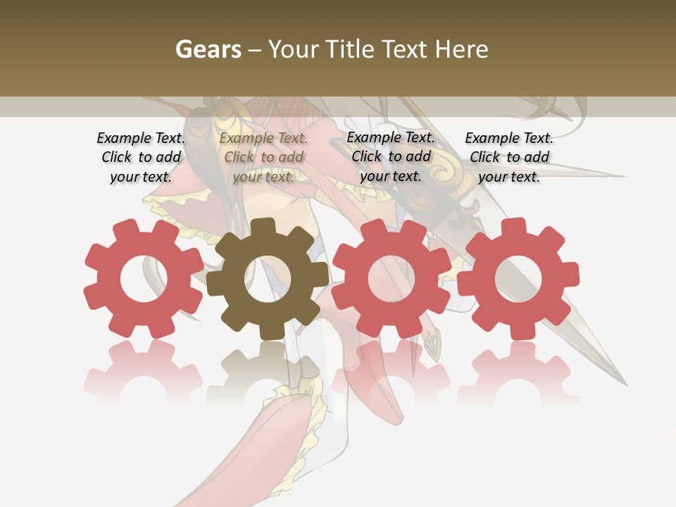 A Woman With A Pair Of Scissors In Her Hand PowerPoint Template