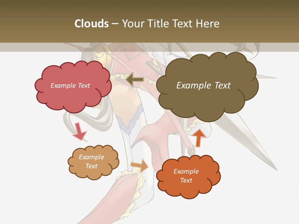 A Woman With A Pair Of Scissors In Her Hand PowerPoint Template