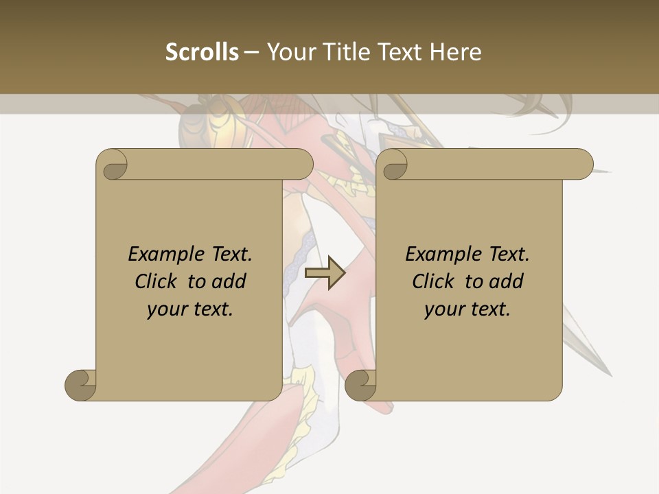 A Woman With A Pair Of Scissors In Her Hand PowerPoint Template