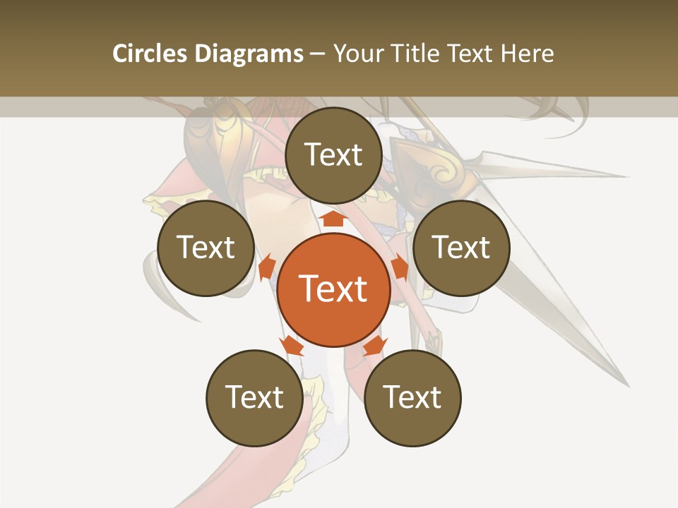 A Woman With A Pair Of Scissors In Her Hand PowerPoint Template
