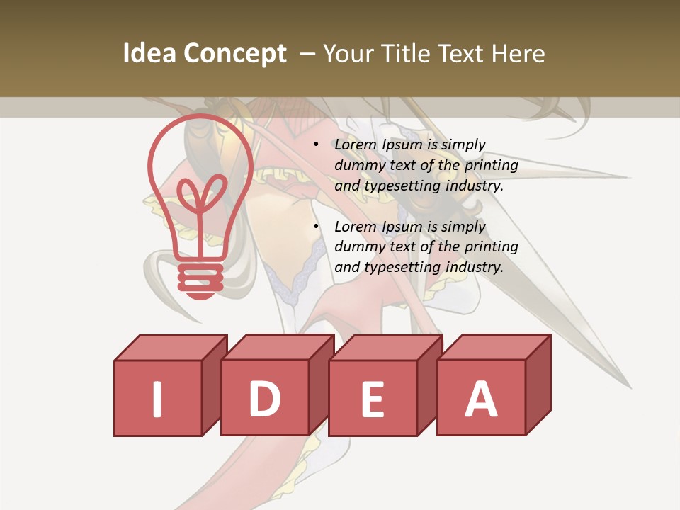 A Woman With A Pair Of Scissors In Her Hand PowerPoint Template