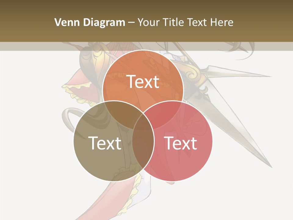 A Woman With A Pair Of Scissors In Her Hand PowerPoint Template