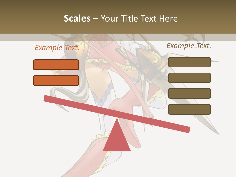 A Woman With A Pair Of Scissors In Her Hand PowerPoint Template