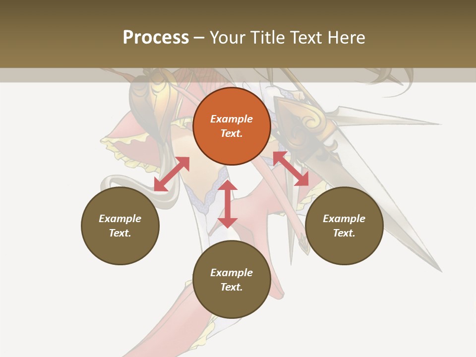 A Woman With A Pair Of Scissors In Her Hand PowerPoint Template