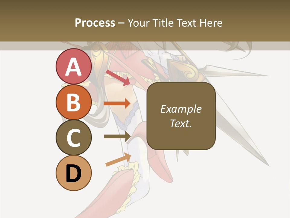 A Woman With A Pair Of Scissors In Her Hand PowerPoint Template
