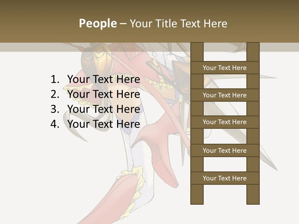 A Woman With A Pair Of Scissors In Her Hand PowerPoint Template