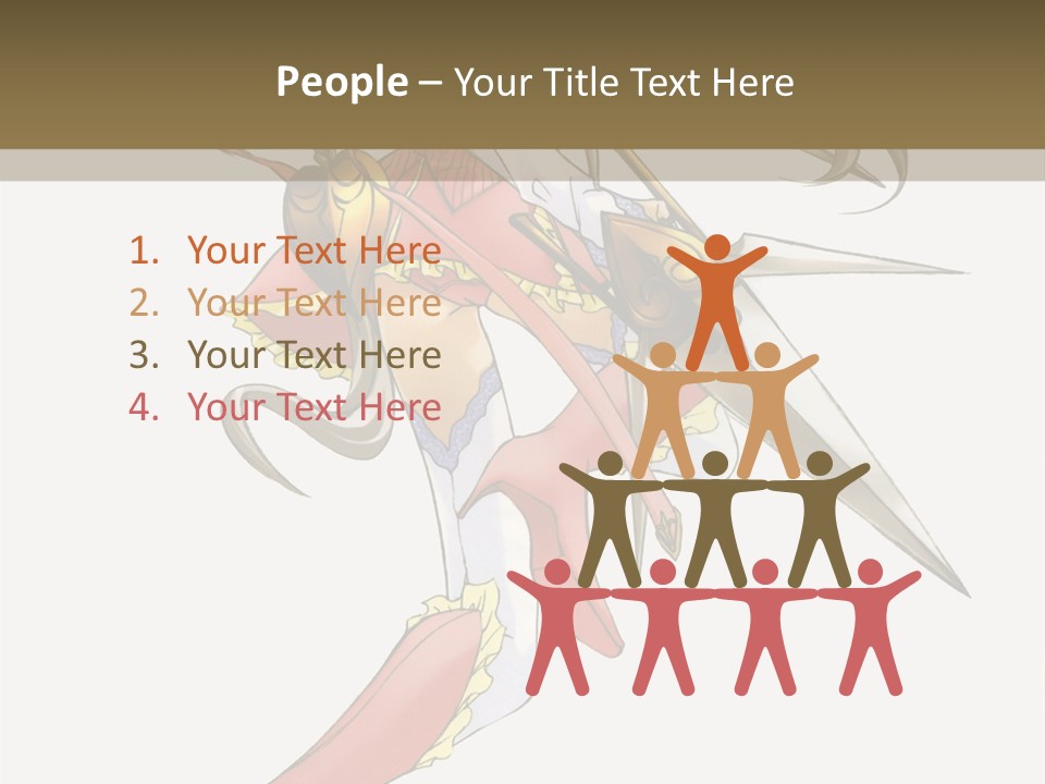 A Woman With A Pair Of Scissors In Her Hand PowerPoint Template