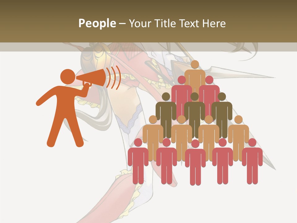 A Woman With A Pair Of Scissors In Her Hand PowerPoint Template