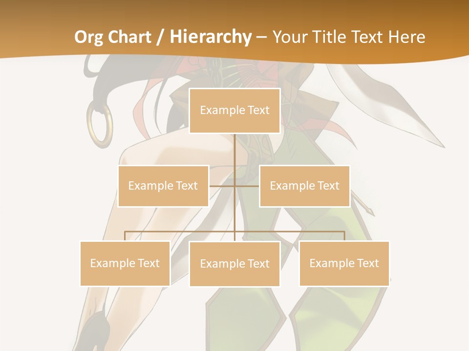 A Woman In A Green Dress Is Holding A Green Ribbon PowerPoint Template