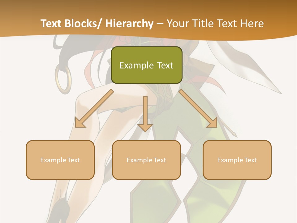 A Woman In A Green Dress Is Holding A Green Ribbon PowerPoint Template