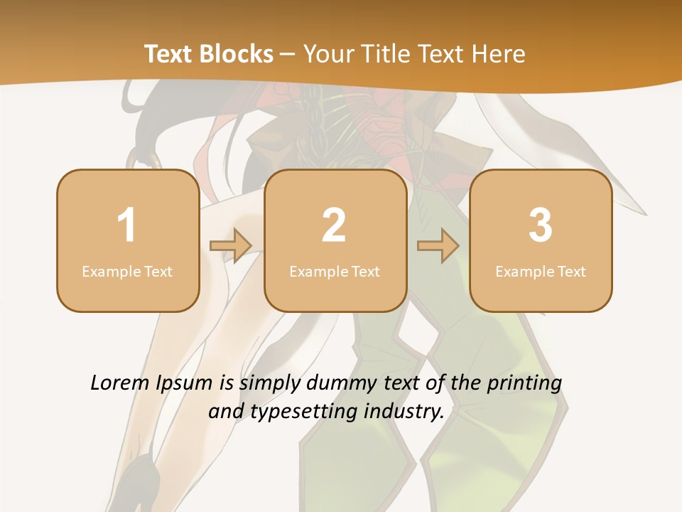 A Woman In A Green Dress Is Holding A Green Ribbon PowerPoint Template