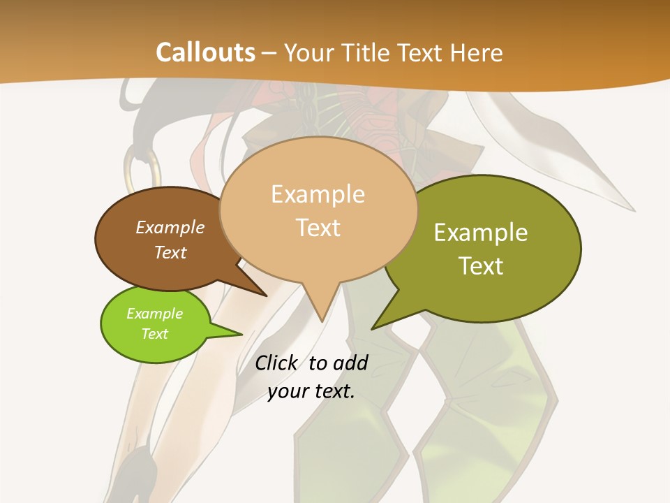 A Woman In A Green Dress Is Holding A Green Ribbon PowerPoint Template