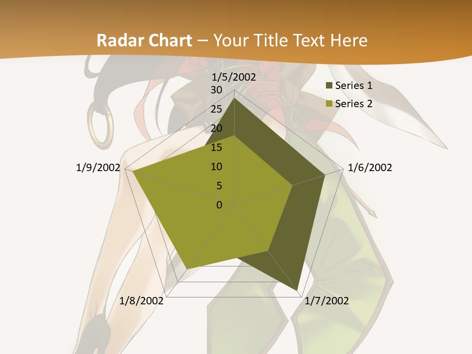 A Woman In A Green Dress Is Holding A Green Ribbon PowerPoint Template