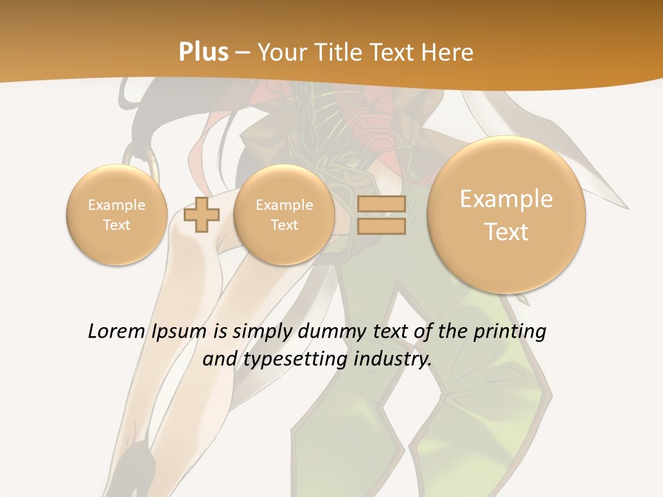 A Woman In A Green Dress Is Holding A Green Ribbon PowerPoint Template