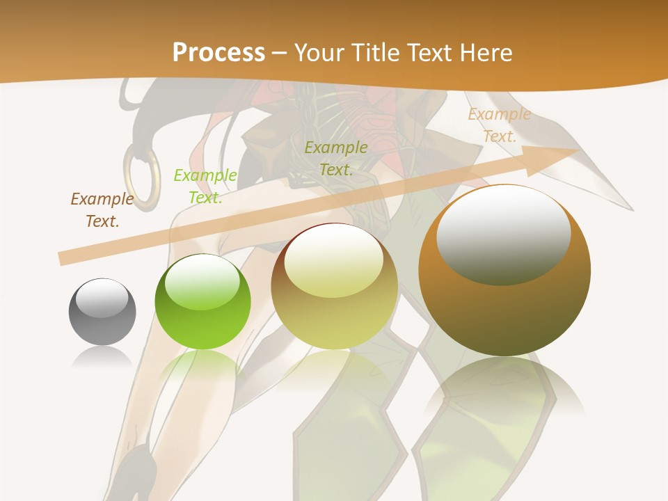 A Woman In A Green Dress Is Holding A Green Ribbon PowerPoint Template