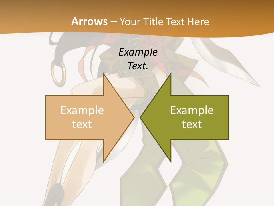 A Woman In A Green Dress Is Holding A Green Ribbon PowerPoint Template