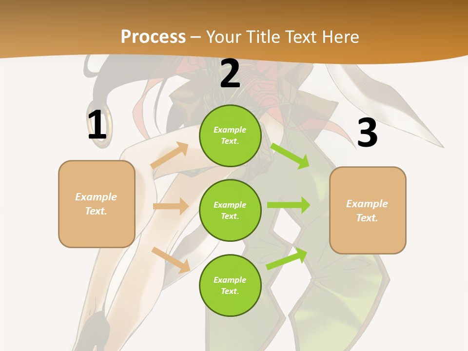 A Woman In A Green Dress Is Holding A Green Ribbon PowerPoint Template