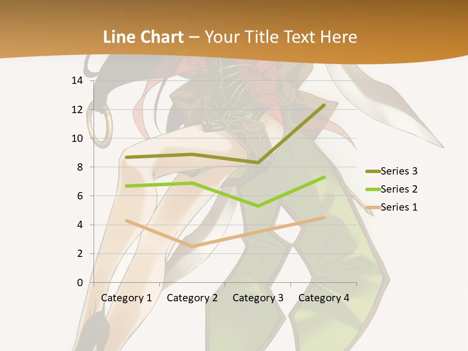 A Woman In A Green Dress Is Holding A Green Ribbon PowerPoint Template