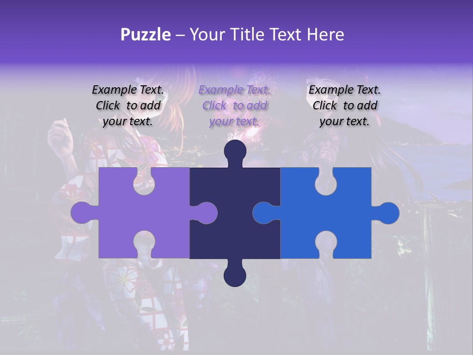 Two Girls Standing Next To Each Other With Fireworks In The Background PowerPoint Template