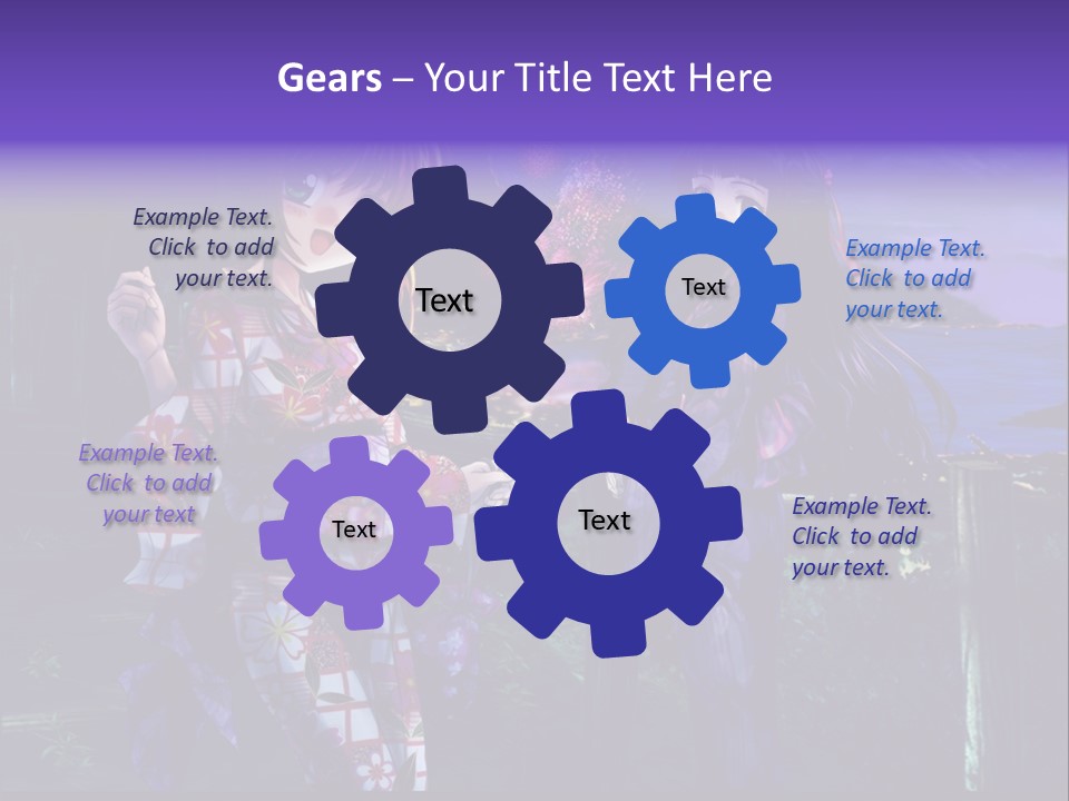 Two Girls Standing Next To Each Other With Fireworks In The Background PowerPoint Template